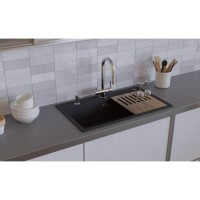 Мойка кухонная Omoikiri Kitagawa 100-GR 4993788, 100 см, artceramic, Leningrad grey