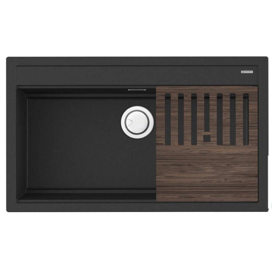 Мойка кухонная Omoikiri Kitagawa 86-LB-GB 4993794, 86 см, artceramic, графит