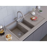 Кухонная мойка Omoikiri Kitagawa 100 GR 4993804, 100 см, artceramic, leningrad grey