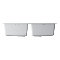 Мойка кухонная Omoikiri Kitagawa 86-2-WH 4993806, 86 см, artceramic, цвет белый