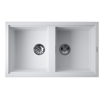 Мойка кухонная Omoikiri Kitagawa 86-2-WH 4993806, 86 см, artceramic, цвет белый