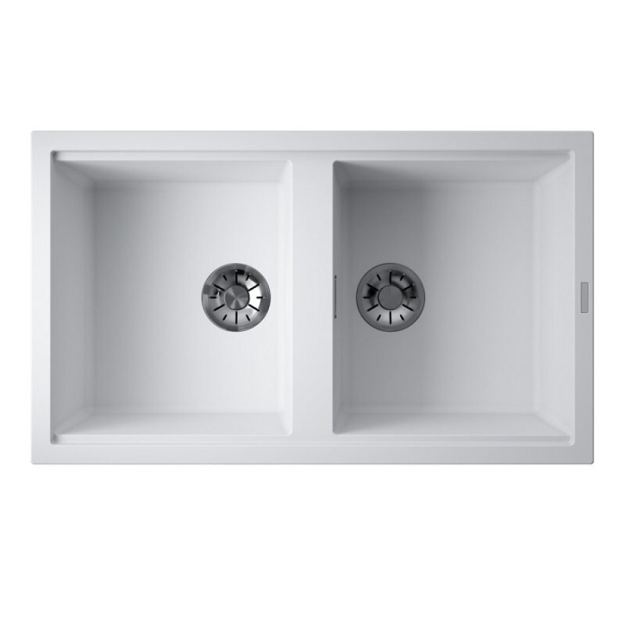 Мойка кухонная Omoikiri Kitagawa 86-2-WH 4993806, 86 см, artceramic, цвет белый