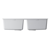 Мойка кухонная Omoikiri Kitagawa 83-2-U-WH 4993809, 84 см, artceramic, цвет белый