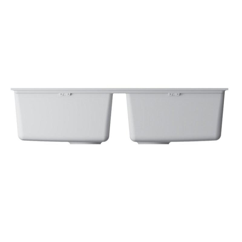 Мойка кухонная Omoikiri Kitagawa 83-2-U-WH 4993809, 84 см, artceramic, цвет белый