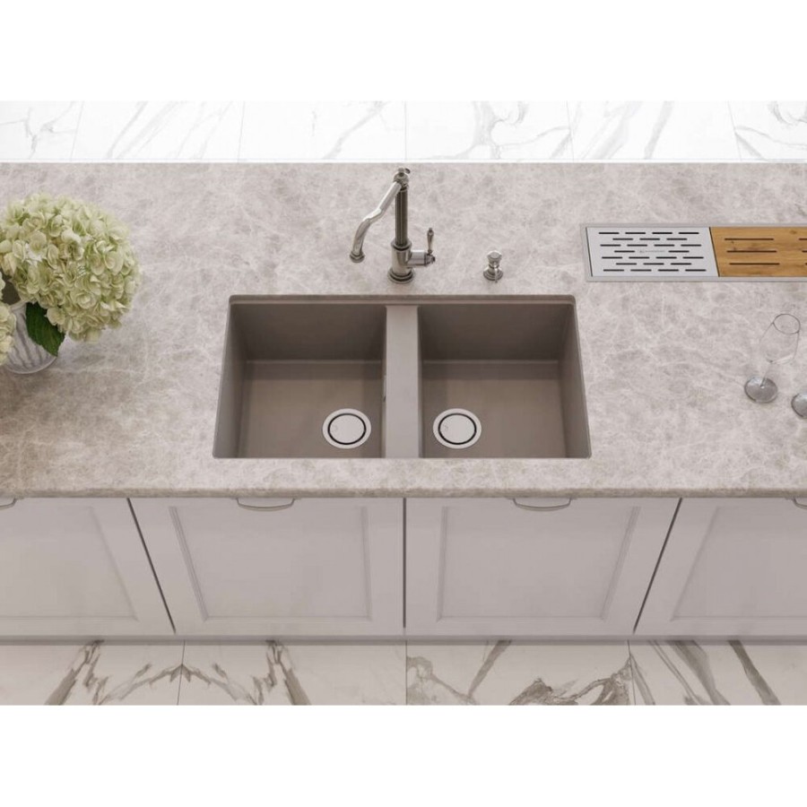 Кухонная мойка Omoikiri Kitagawa 83-2-U GB 4993811, 83 см, artceramic, графит