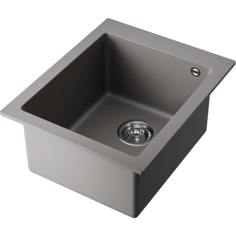Мойка кухонная Omoikiri Bosen 41A-GR 4993813, 41 см, artceramic, цвет leningrad grey