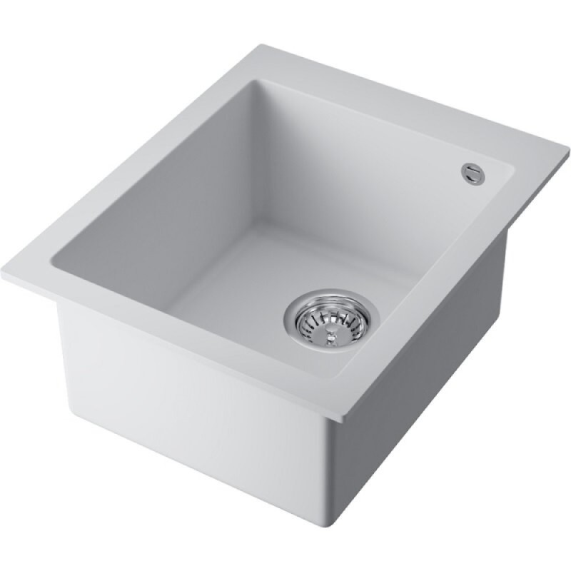 Мойка кухонная Omoikiri Bosen 41A-WH 4993814, 41 см, artceramic, цвет белый