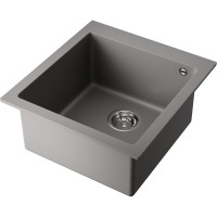 Мойка кухонная Omoikiri Bosen 47A-GR 4993816, 47 см, artceramic, цвет leningrad grey