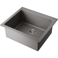 Мойка кухонная Omoikiri Bosen 57A-GR 4993819, 57 см, artceramic, цвет leningrad grey