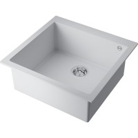 Мойка кухонная Omoikiri Bosen 57A-WH 4993820, 57 см, artceramic, цвет белый