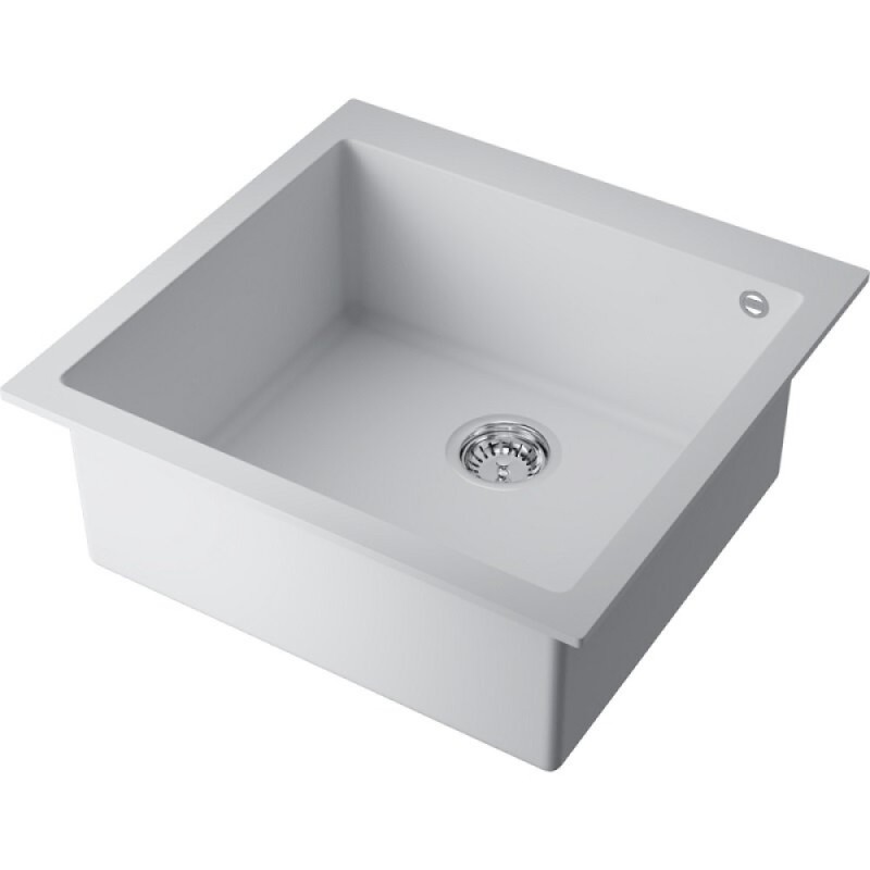 Мойка кухонная Omoikiri Bosen 57A-WH 4993820, 57 см, artceramic, цвет белый