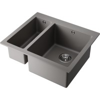 Мойка кухонная Omoikiri Bosen 59-2A-GR 4993822, 59 см, artceramic, цвет leningrad grey