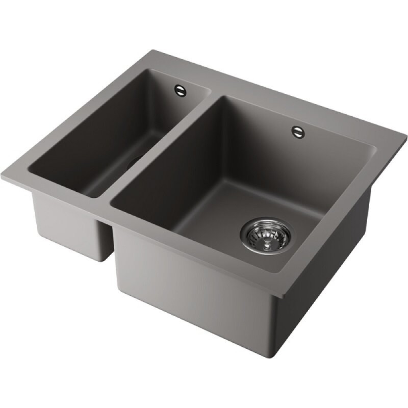 Мойка кухонная Omoikiri Bosen 59-2A-GR 4993822, 59 см, artceramic, цвет leningrad grey