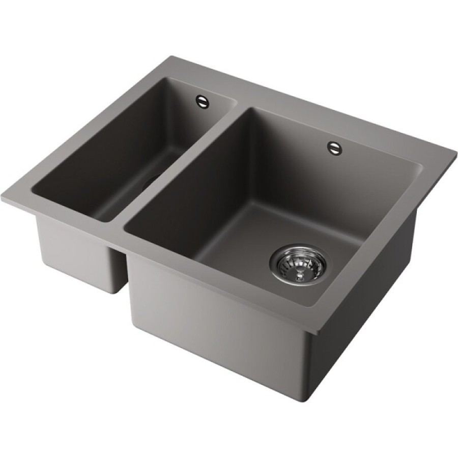 Мойка кухонная Omoikiri Bosen 59-2A-GR 4993822, 59 см, artceramic, цвет leningrad grey