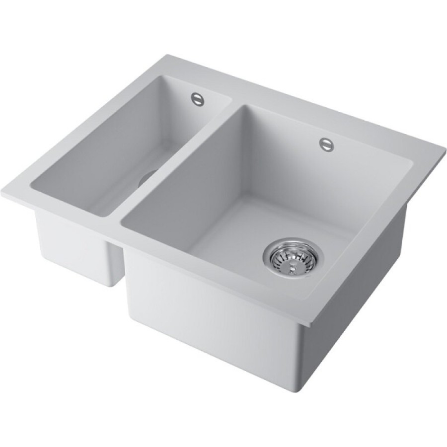 Мойка кухонная Omoikiri Bosen 59-2A-WH 4993823, 59 см, artceramic, цвет белый