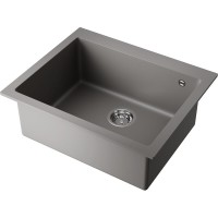 Мойка кухонная Omoikiri Bosen 61A-GR 4993825, 61 см, artceramic, цвет leningrad grey