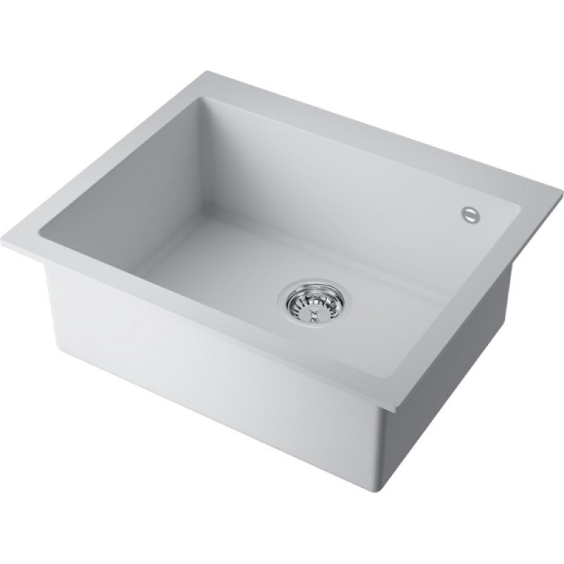 Мойка кухонная Omoikiri Bosen 61A-WH 4993826, 61 см, artceramic, цвет белый