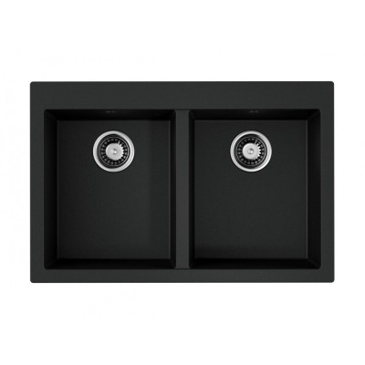 Кухонная мойка Omoikiri Bosen 80-2 BL 4993836, 80 см, tetogranit, черный