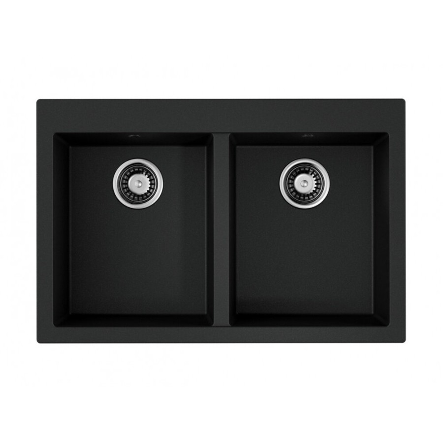 Кухонная мойка Omoikiri Bosen 80-2 BL 4993836, 80 см, tetogranit, черный