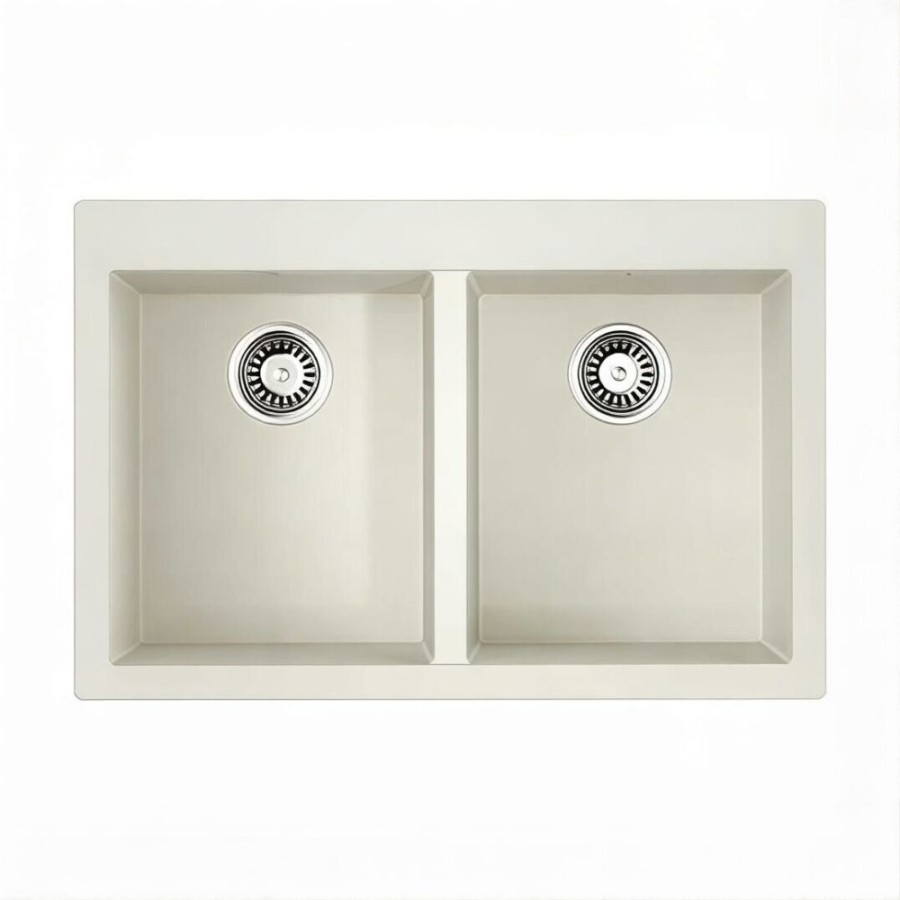 Кухонная мойка Omoikiri Bosen 80-2-WH 4993839, 80 см, teto granit, белый