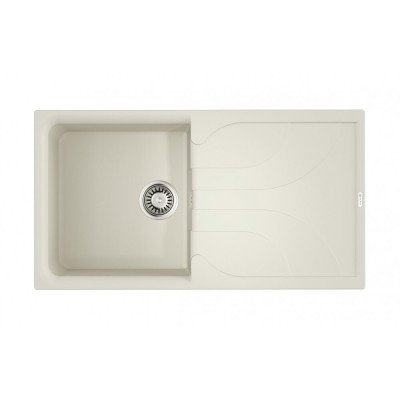 Мойка кухонная Omoikiri Yasugata 100-WH 4993847, 100 см, tetogranit, белый