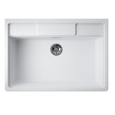 Мойка кухонная Omoikiri Kinokawa 90-WH 4993853, 90 см, artceramic, цвет белый