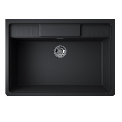 Мойка кухонная Omoikiri Kinokawa 90-GB 4993855, 90 см, artceramic, цвет графит