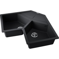 Кухонная мойка Omoikiri Sumi 83C 4993864, 102 см, tetogranit, цвет черный