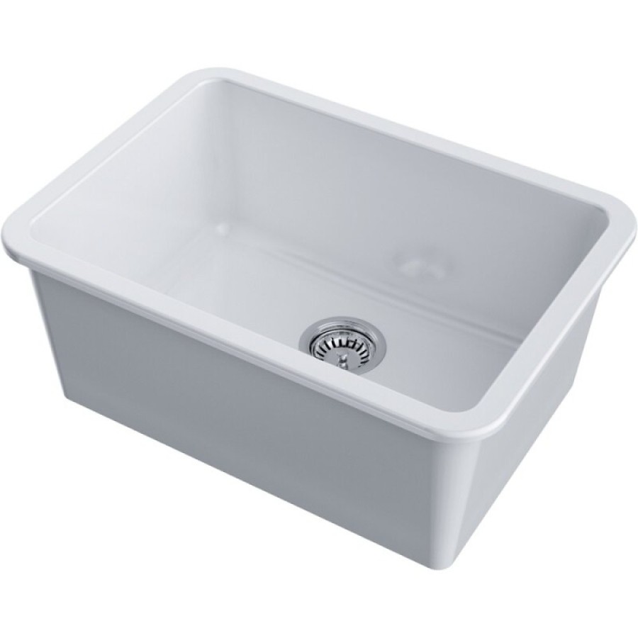 Мойка кухонная Omoikiri Torishima 67-U/I 4993866, 67 см, natceramic, цвет белый глянцевый