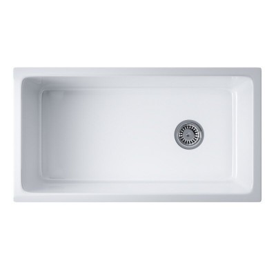 Мойка кухонная Omoikiri Tokara 88-U/I 4993867, 88 см, natceramic, цвет белый глянцевый