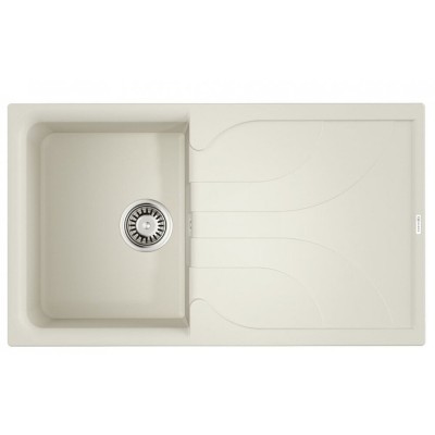 Мойка кухонная Omoikiri Yasugata 86-WH 4993871, 86 см, tetogranit, белый