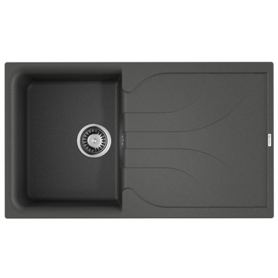 Мойка кухонная Omoikiri Yasugata 86-PL 4993875, 86 см, tetogranit, платина