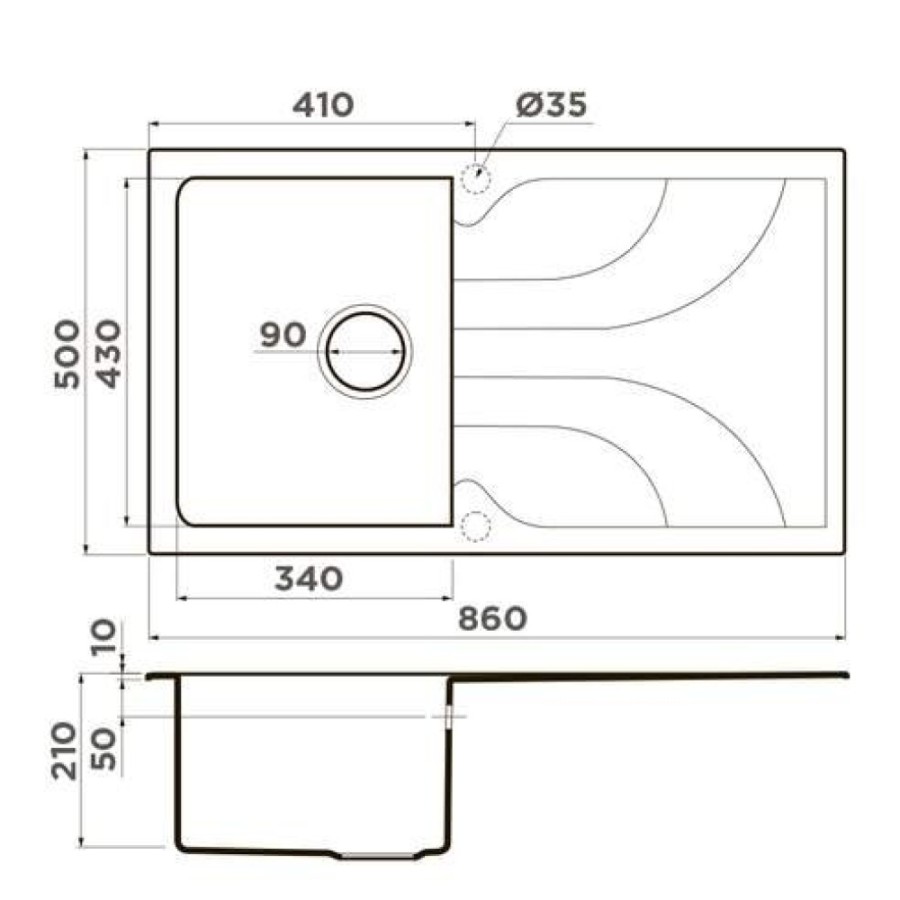 Мойка кухонная Omoikiri Yasugata 86-PL 4993875, 86 см, tetogranit, платина