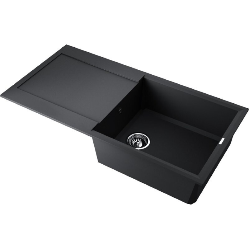 Кухонная мойка Omoikiri Sakaime 100-BL 4993884, 100 см, tetogranit, цвет черный