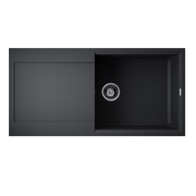 Кухонная мойка Omoikiri Sakaime 100-BL 4993884, 100 см, tetogranit, цвет черный