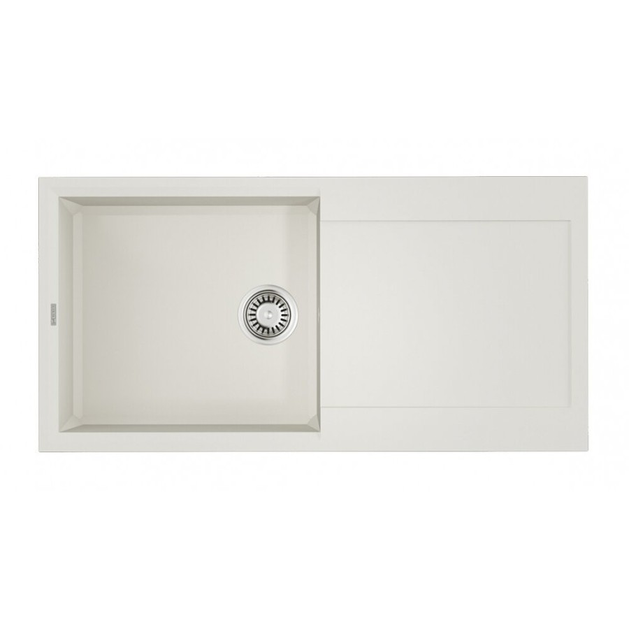 Кухонная мойка Omoikiri Sakaime 100 WH 4993887, 100 см, tetogranit, белый