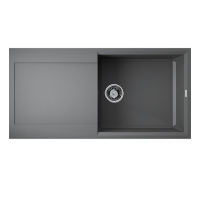 Кухонная мойка Omoikiri Sakaime 100-PL 4993891, 100 см, tetogranit, цвет платина