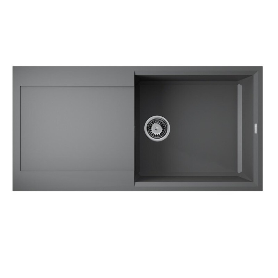 Кухонная мойка Omoikiri Sakaime 100-PL 4993891, 100 см, tetogranit, цвет платина