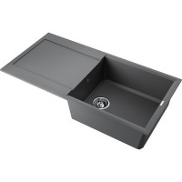 Кухонная мойка Omoikiri Sakaime 100-PL 4993891, 100 см, tetogranit, цвет платина