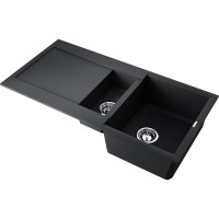 Кухонная мойка Omoikiri Sakaime 100-2 BL 4993892, 100 см, tetogranit, цвет черный
