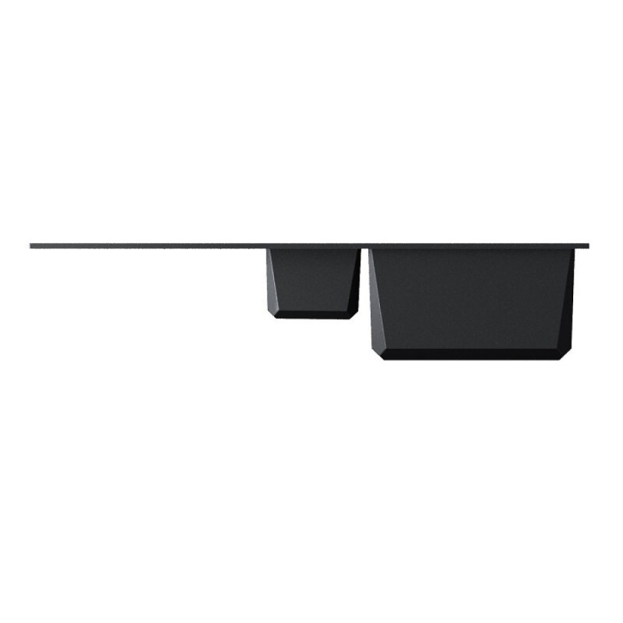 Кухонная мойка Omoikiri Sakaime 100-2 BL 4993892, 100 см, tetogranit, цвет черный