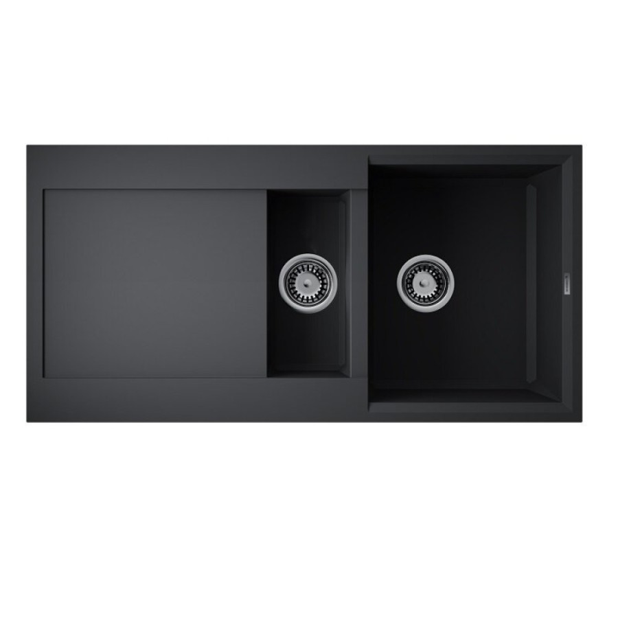 Кухонная мойка Omoikiri Sakaime 100-2 BL 4993892, 100 см, tetogranit, цвет черный