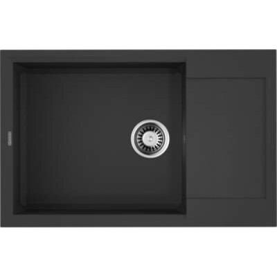 Мойка кухонная Omoikiri Sakaime 78-LB-BL 4993900, 78 см, tetogranit, черный