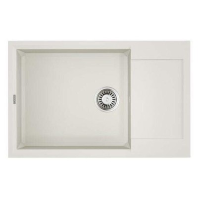 Мойка кухонная Omoikiri Sakaime 78-LB-WH 4993903, 78 см, tetogranit, белый