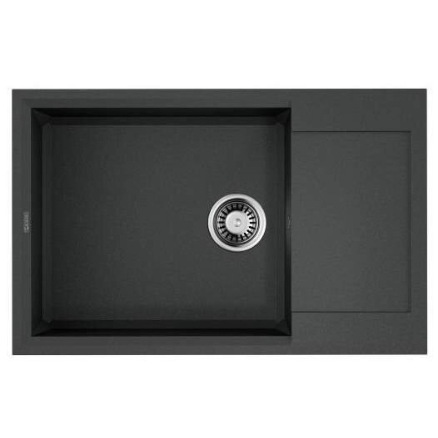 Мойка кухонная Omoikiri Sakaime 78-LB-PL 4993907, 78 см, tetogranit, платина