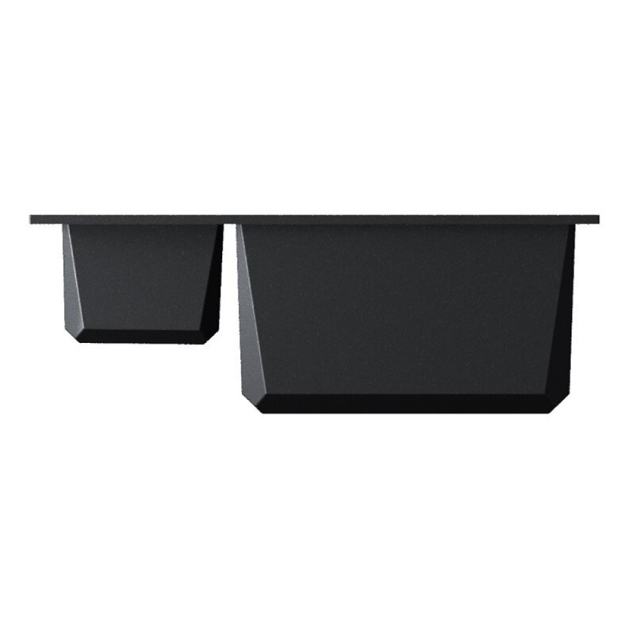 Кухонная мойка Omoikiri Sakaime 60-2-BL 4993908, 60 см, tetogranit, цвет черный