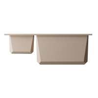 Кухонная мойка Omoikiri Sakaime 60-2-SA 4993910, 60 см, tetogranit, цвет бежевый