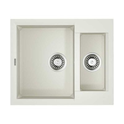 Мойка кухонная Omoikiri Sakaime 60-2-WH 4993911, 60 см, tetogranit, белый