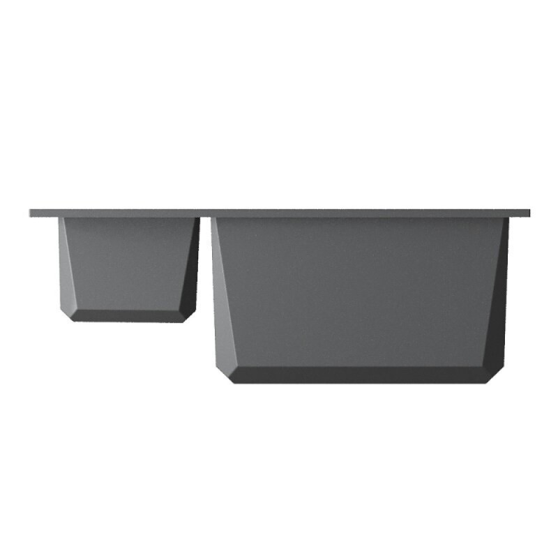 Кухонная мойка Omoikiri Sakaime 60-2-PL 4993915, 60 см, tetogranit, цвет платина