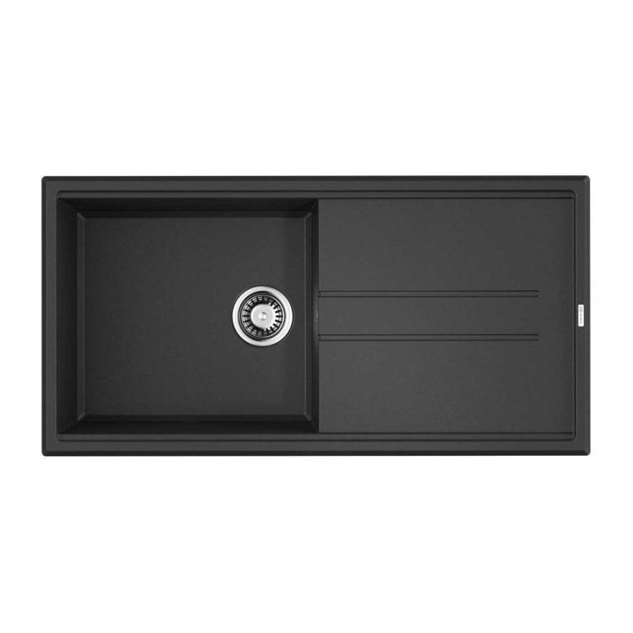 Мойка кухонная Omoikiri Tedori 100-BL 4993916, 100 см, tetogranit, черный